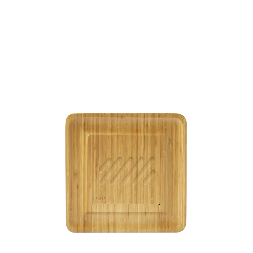 Twine Living Co. Four Piece Bamboo Cheese Board and Knife Set