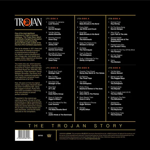 VARIOUS ARTISTS - THE TROJAN STORY: 50TH ANNIVERSARY (3LP 50 PAGE BOOK) (USED VINYL 2021 M-/M-)VINYL SET