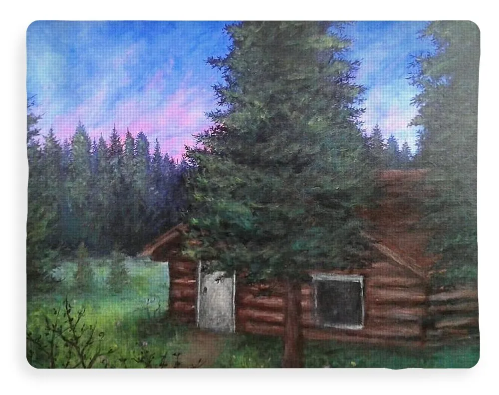 Wooded Cabin - Blanket