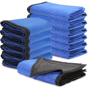 XtremepowerUS 12 Pack Moving Blankets 80" x 72" Pro Economy Shipping Furniture